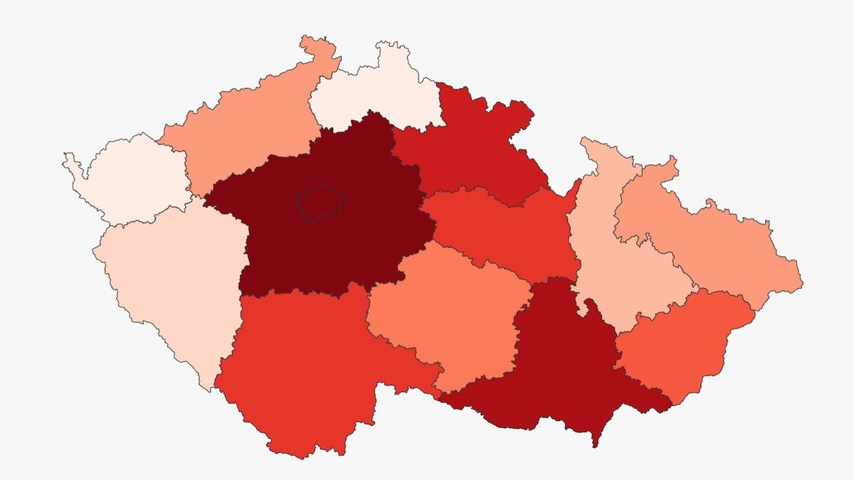 V Česku přibylo 1645 případů covidu, o polovinu méně než před týdnem